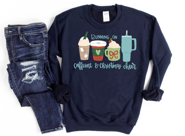 Caffeine and Christmas Cheer Tee