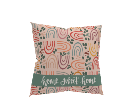 Abstract Doodles Throw Pillow