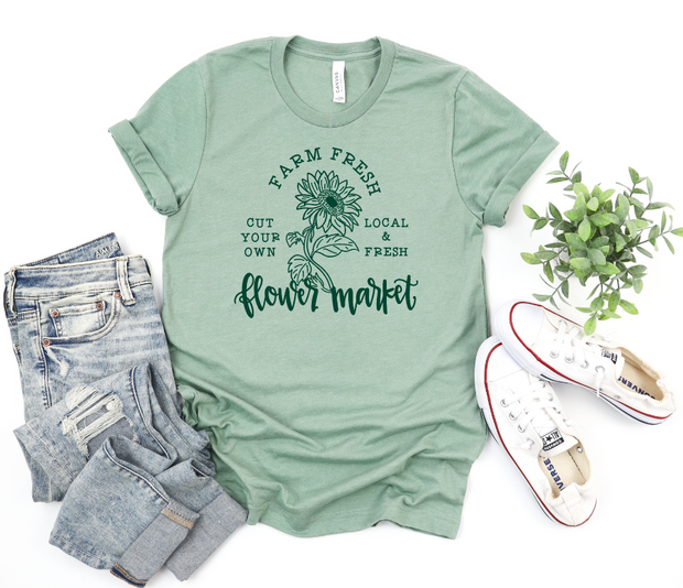 Farm Fresh Flower Market Tee