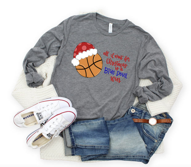 Christmas Basketball Personalized Tee