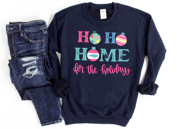 Ho Ho Home for the Holidays Custom Tee