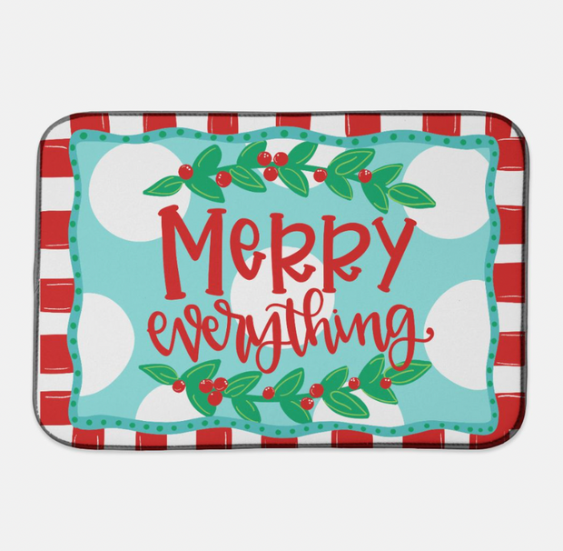 Merry Everything Dish Mat