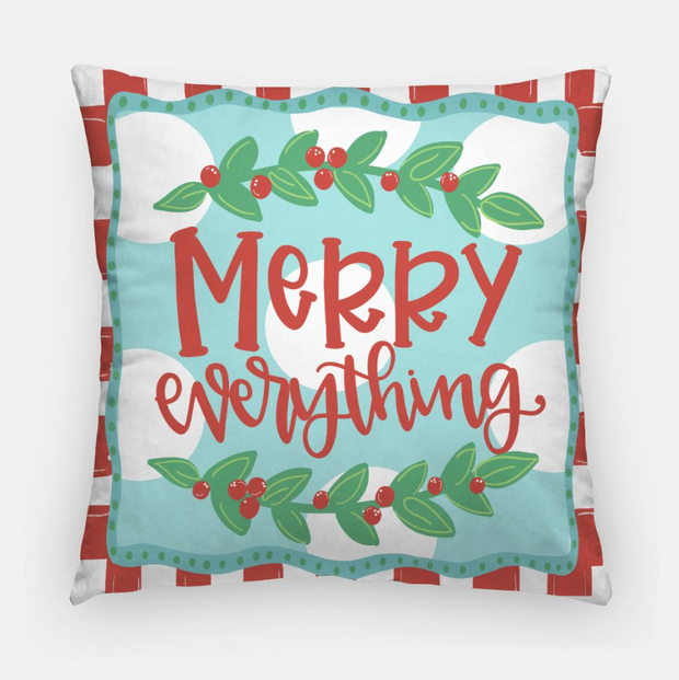 Merry Everything Throw Pillow