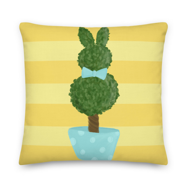 Boxwood Bunny Pillow