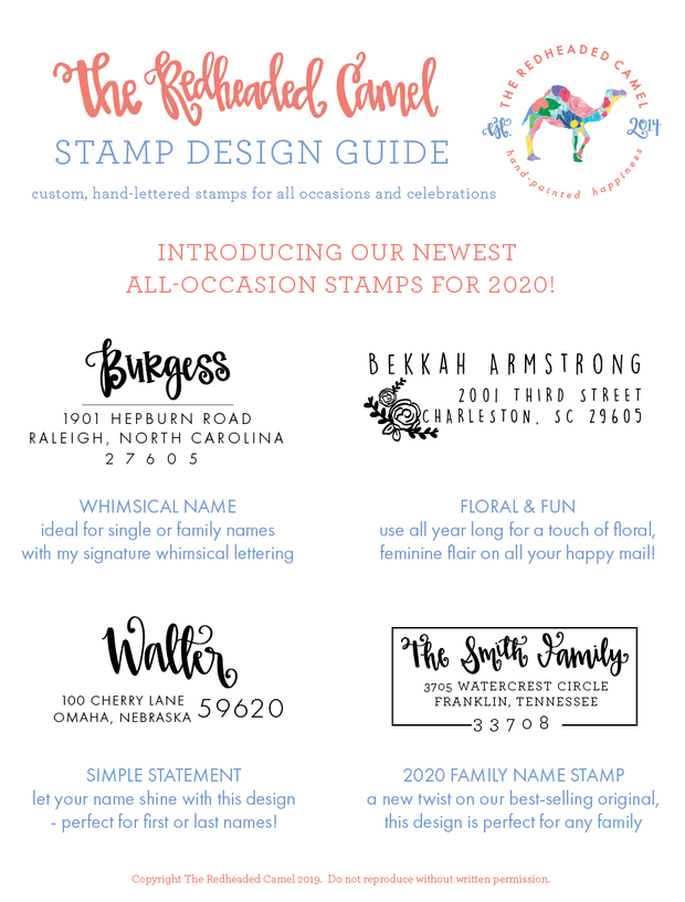 Custom Hand Lettered Stamp